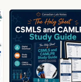 CSMLS and CAMLPR Study Guide bundle